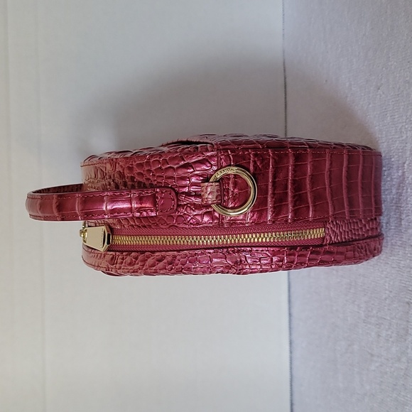 Brahmin Lane top handle Lotus canteen metallic leather handbag - Picture 6 of 15